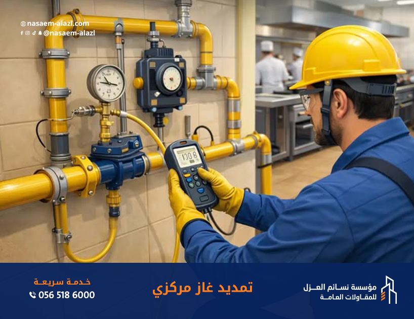 شركة تمديدات الغاز المركزي بالرياض تنفيذ احترافي